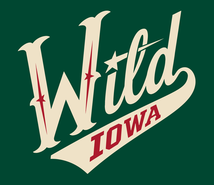 Iowa Wild 2013-Pres Alternate Logo 2 vinyl decal